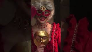 Red mask at Venetian carnival 2020