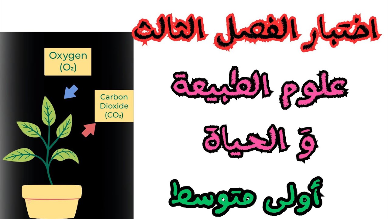 مقترح بقوة💯 اختبار علوم الطبيعة وَ الحياة الفصل الثالث سنة 1 متوسط
