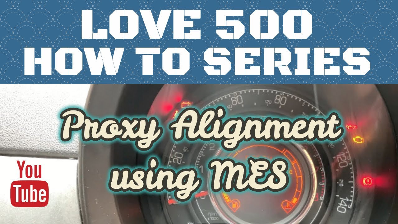 Fiat 500 How to Series Proxy Alignment using