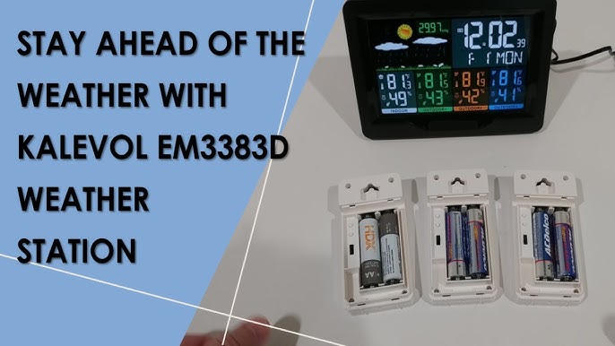 Wireless Atomic 6-inch Color Weather Station Q5 - All In One Functions