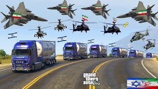 Ukrainian Fighter Jets and Drones Attack on Russian Secret Oil Supply Tankers Convoy - GTA 5