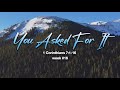 You asked for it  1 corinthians 7116 week 16 in our series god has chosen