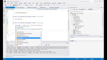 الدرس الثامن عشر : كيفية تعبئة combobox  من قاعدة البيانات في لغة #C