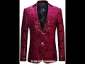 Cloudstyle Men's Dress Floral Suit Notched Lapel Slim Fit Stylish Blazer Dress Suit| Luxury Dress