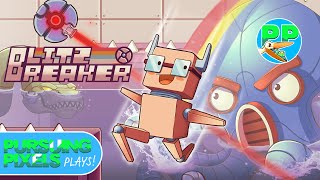 AMAZING Arcade 2D Action Platformer w/ NO Running // Let's Play Blitz Breaker
