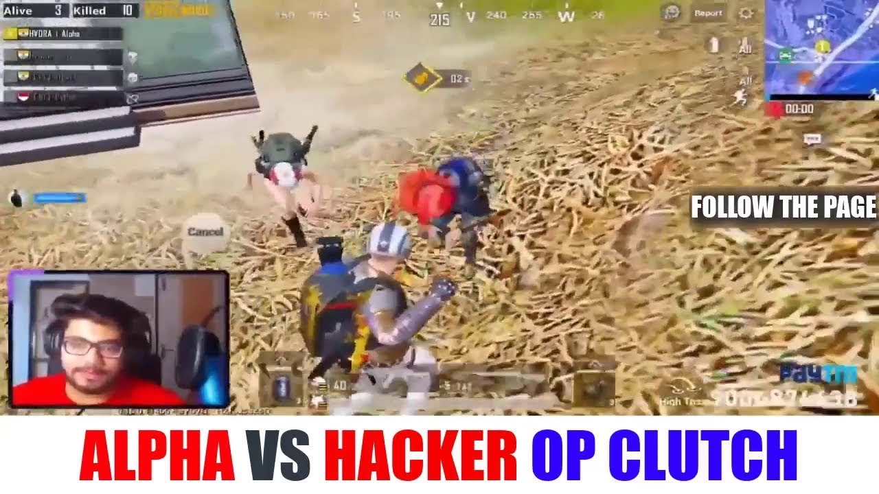 ALPHA VS HACKER | OP CLUTCH BY ALPHA CLASHER | PUBG MOBILE