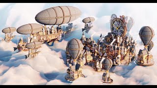 Minecraft Timelapse  The Steampunk City | Aderlyon Build Team