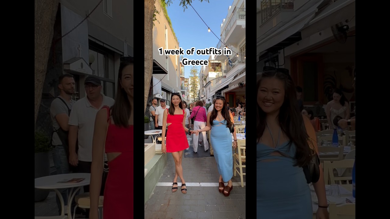 1 week of outfits in Greece with only a carry on 🇬🇷 Athens, Paros, Santorini