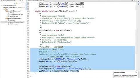 latihanArray of Record - algoritma dan pemrogaman