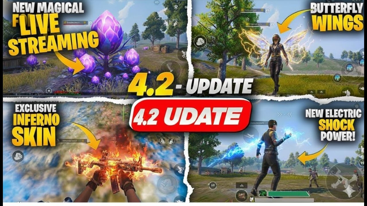 BGMI 4.2 UPDATE IS HERE! 😍 New Magical Plants & Butterfly Wings! (Live)