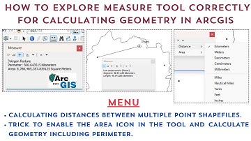 Exploring the Measure Tool in ArcGIS for Geometry Calculations useful in Precision Mapping #learning