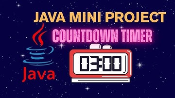 Java Mini Project | Countdown Timer Using Thread | Beginner-Friendly Java Project