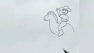 How to Draw | Belajar Menggambar Orang Bagian 4 Gembala Berkuda