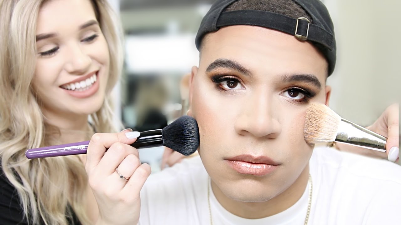 GIRLFRIEND DOES BOYFRIENDS MAKEUP! photo picture