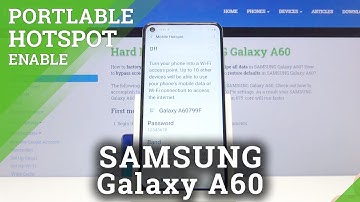 How to Enable Portable Hotspot in Samsung Galaxy A60 - Share Wi-Fi