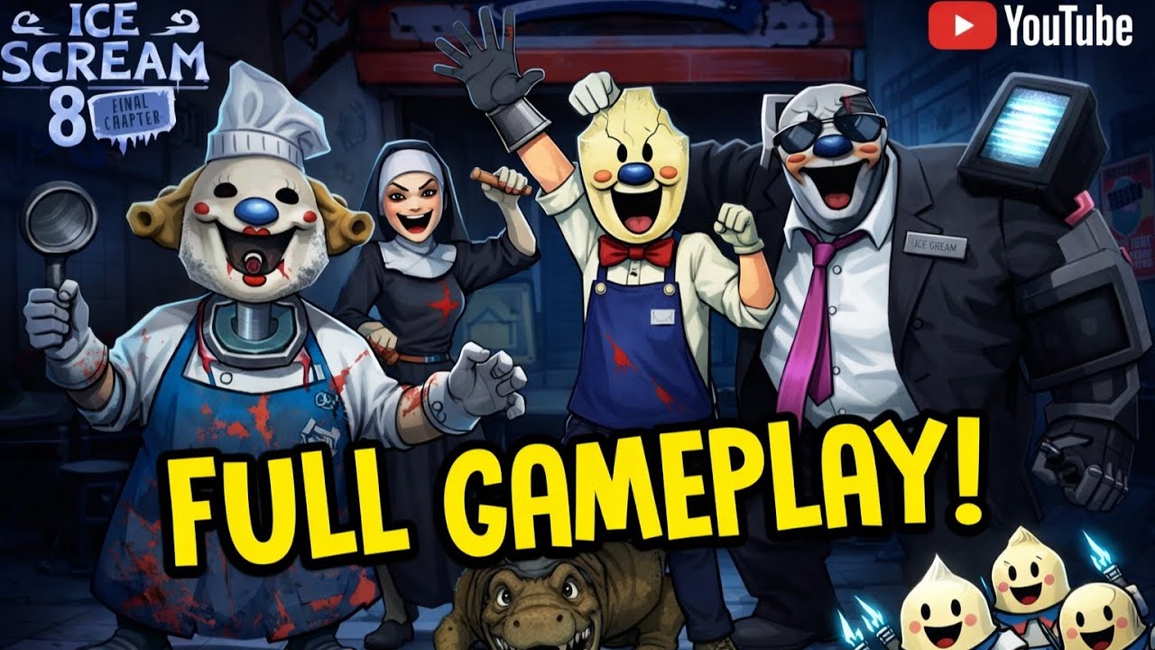 Playing a horror game called ICE CREAM part #8 (Alternate ending)