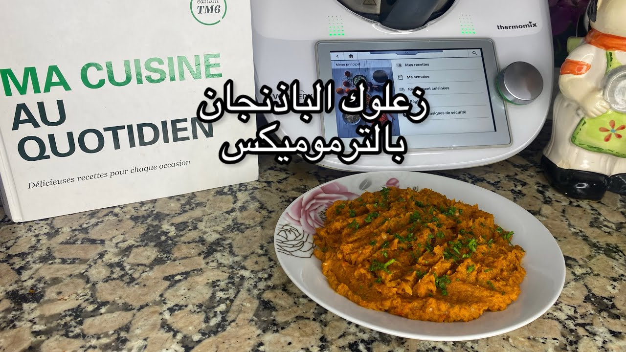 زعلوك الباذنجان(دنجال) بالترموميكس/زعلوك ساهل بالترموميكس/وصفات مغربية بالترموميكس