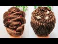 Round Flower Braid Hairstyles, interlaced... Hairstyles Tutorial 2019