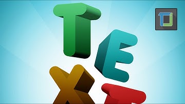 colorful 3d text effect in photoshop cs6 tutorials | 3d  effects