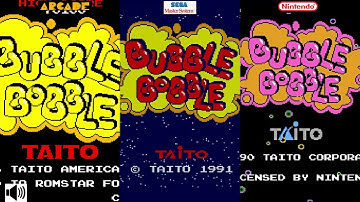 Bubble Bobble Arcade VS Master System VS NES Console VS Console