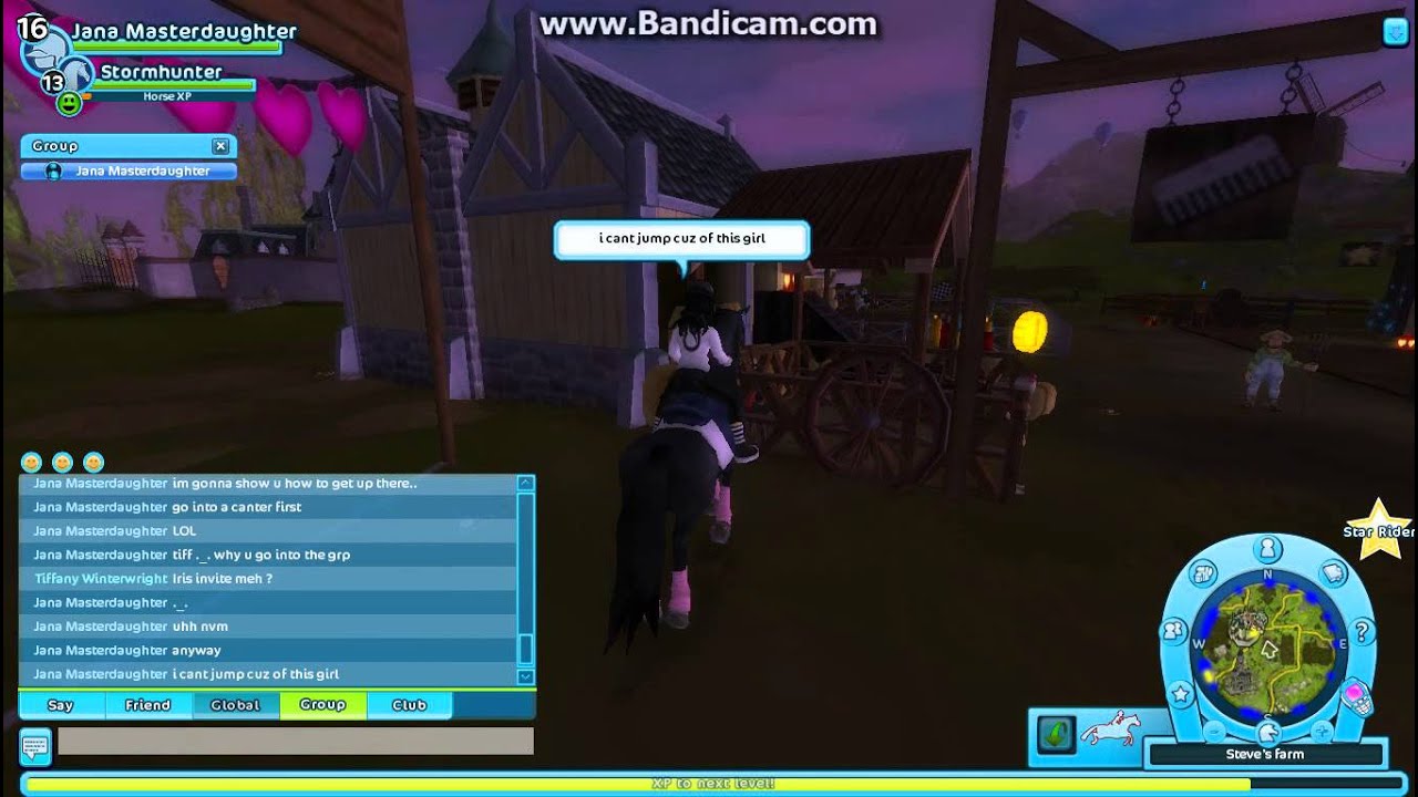 Star Stable Online - How to get onto the 'roof' in Steve Farm!