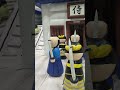 ふわふわで遊んだよー。屋内遊園地？みたいなところ。
