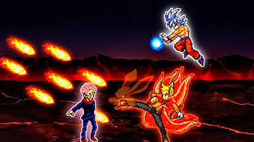 Sukuna V1.6.1 VS Naruto Baryon V3.2 & Goku MUI in Jump Force Mugen😱