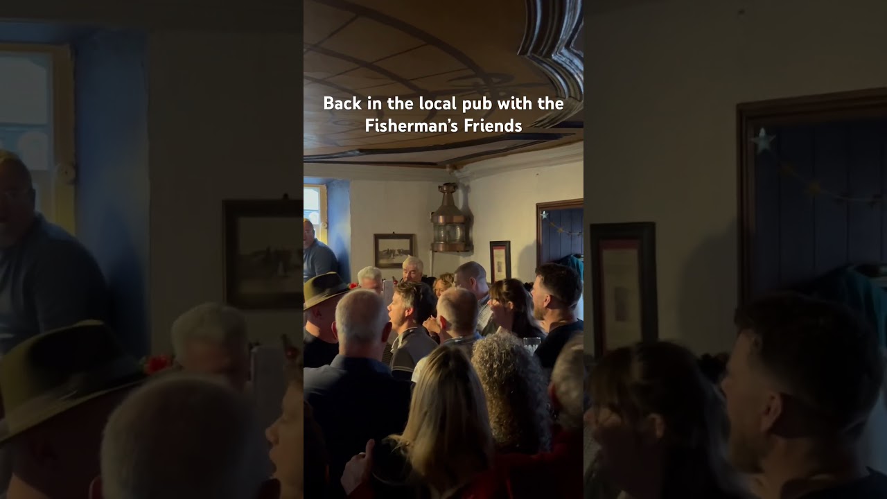 Good to be back at the local with the Fisherman’s Friends. 