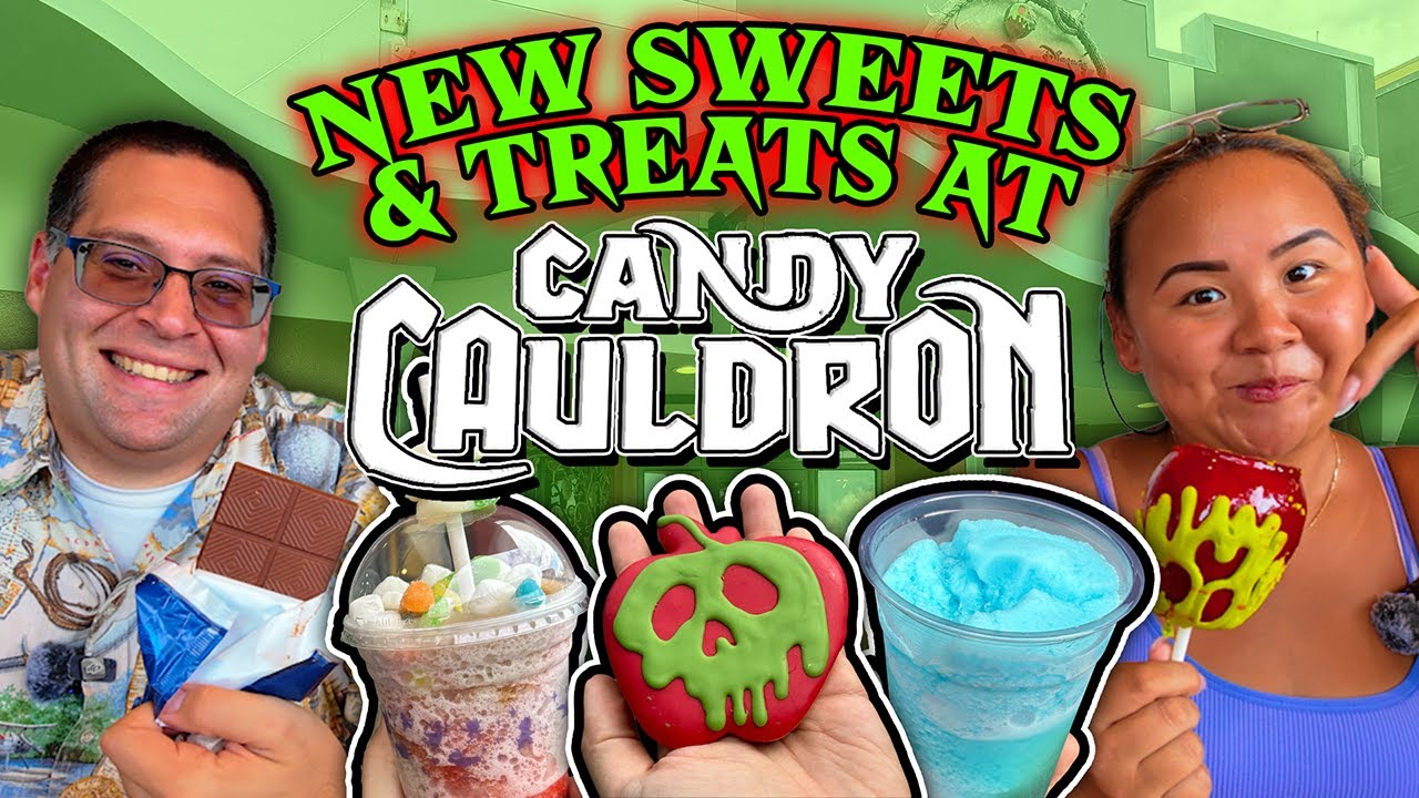 Tom & Nana Review NEW TREATS at Disney's Candy Cauldron