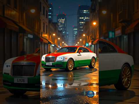 Handcrafted Wooden Rolls Royce Transformed into Indian Tricolor! 🇮🇳✨
