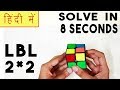 How to solve a 22 rubiks cube in 8 seconds  2x2 layer by layer method  hindi