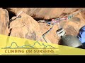 Climbing on Sunshine - Frog Buttress