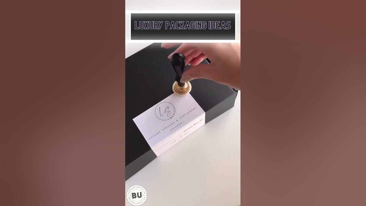 Luxury Packaging for your small business #productpackaging #smallbusinesstips