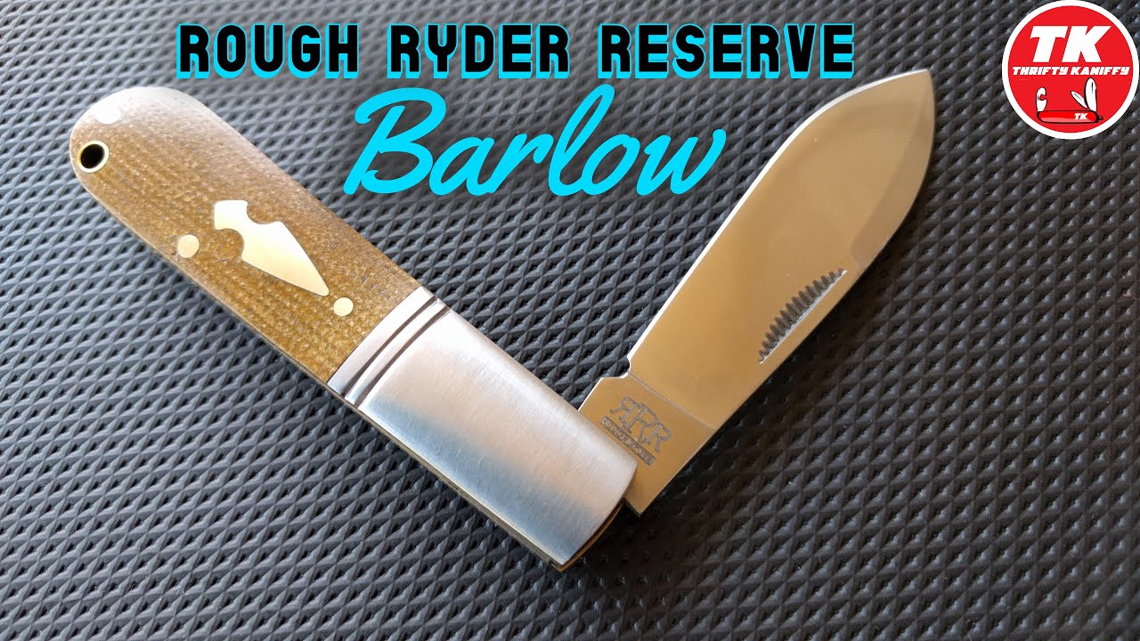 Rough Ryder Reserve Brown Micarta Barlow Pocket Knife RRR017