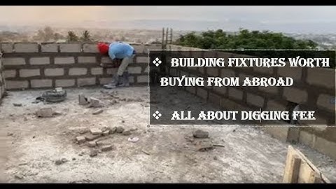 Cost of Building in Ghana _  Roof Top Garden Block Work and Water Tank Slab _ Ep 7