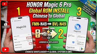 HONOR Magic 6 Pro Global Firmware Install ⚡ FMN-N49 to BVL-N49 Tutorial screenshot 1