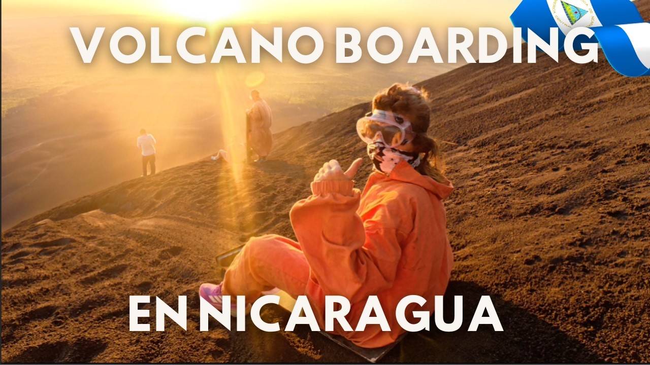 Me deslizo por la LADERA de un VOLCÁN ACTIVO 🌋 | León, Nicaragua 🇳🇮