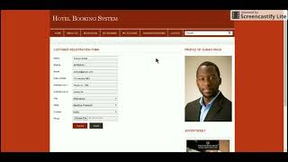 PHP and MySQL Project on Hotel Room Booking System