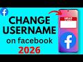 How to Change Username on Facebook