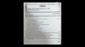 Human values - sem.1, main paper- 2017