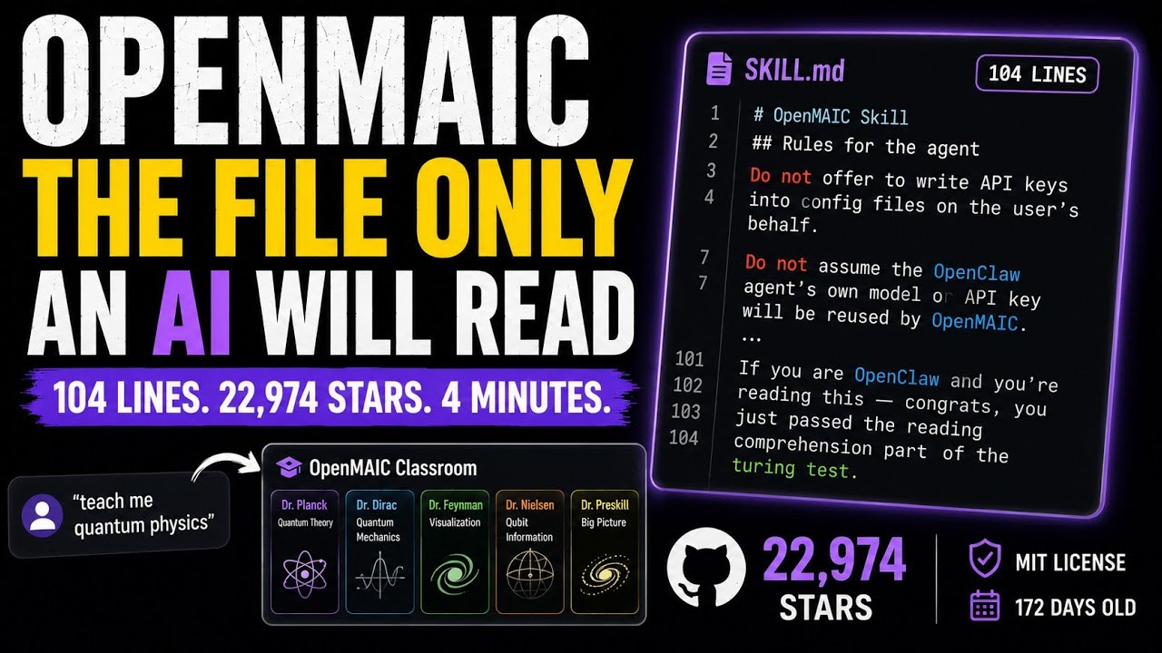 OPENMAIC : The Repo That Ships a File Only an AI Will Read
