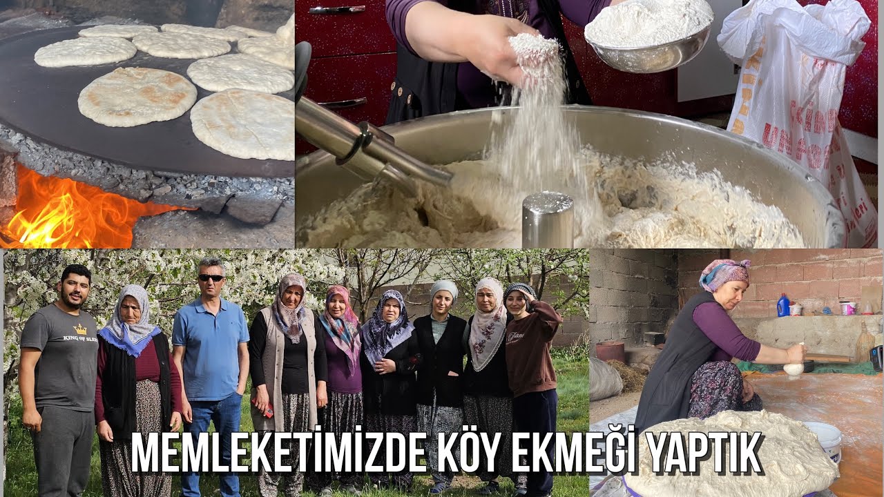 Niğde, Çiftlik, Divarlı köyünde köy ekmeği yaptık, 50 kg hamur yoğurma makinası nasıl kullanılır?