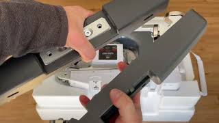 Unboxing, Setup and Brief Overview of The Grace Company Qnique 16X Elite Longarm Quilting Machine @ozcommercialsewingmachines