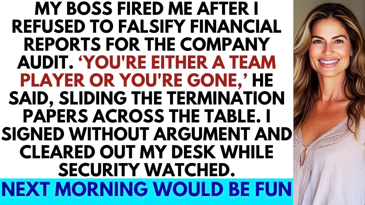My Boss Fired Me For Refusing To Commit Financial Fraud After 12 Years With The Company.