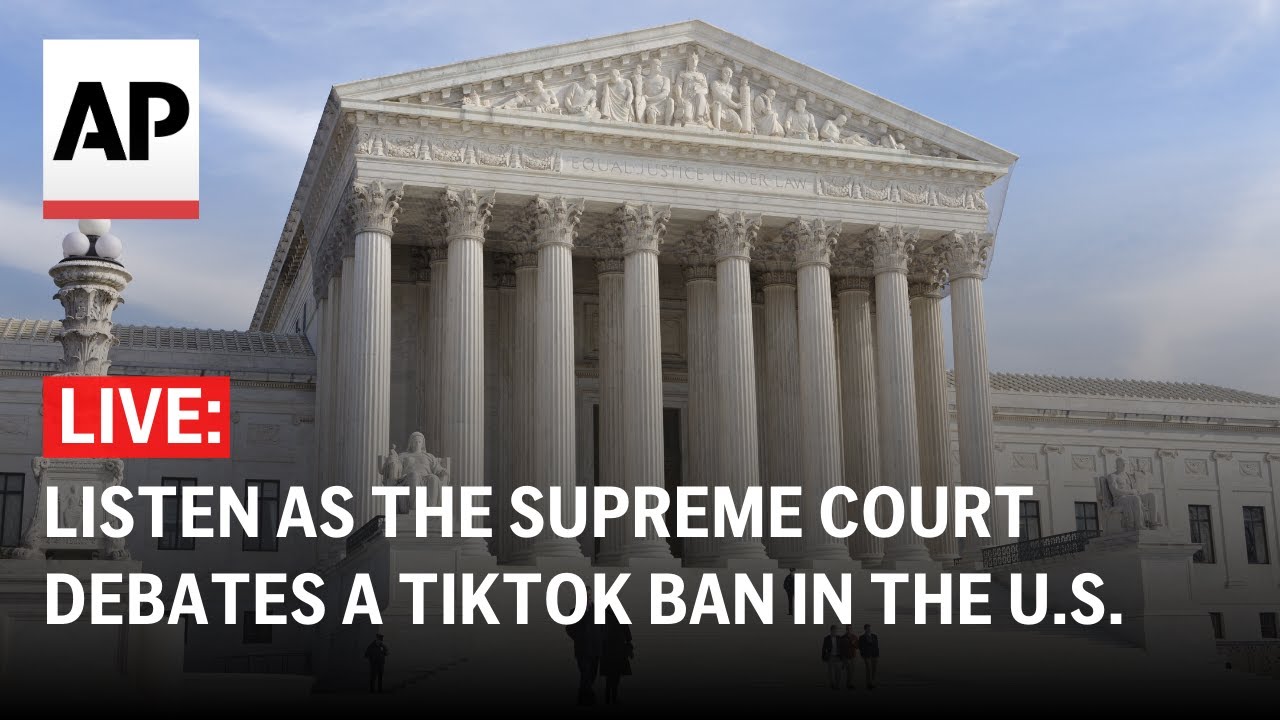 LIVE: Outside Supreme Court as it hears arguments over the fate of TikTok in the United States