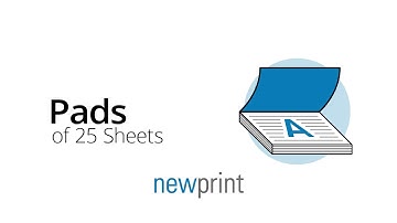 Notepads Glued in Pads of 25 Sheets