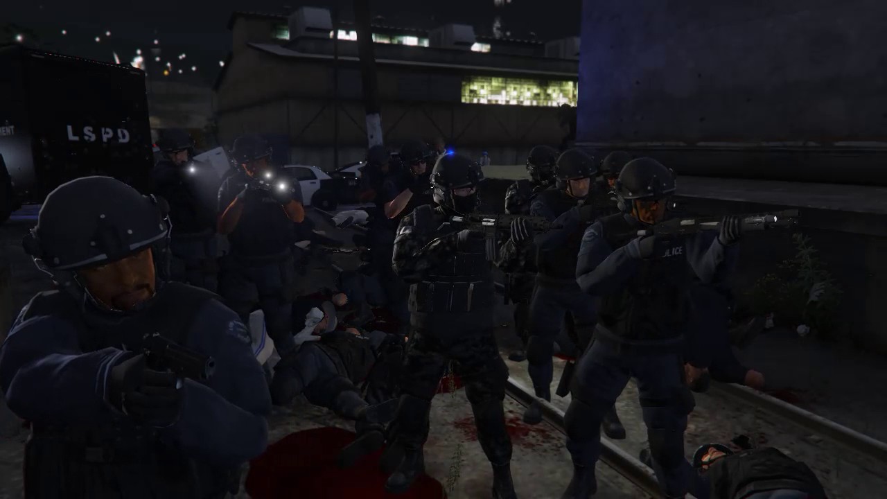 GTA5 LSPD VS Gangs 6