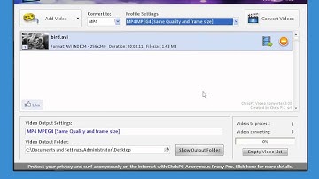 How it works: ChrisPC Free Video Converter
