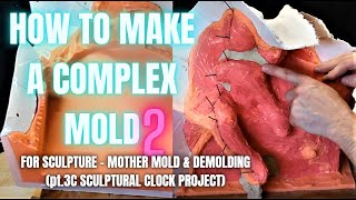 HOW TO MAKE A COMPLEX MOLD for Sculpture - Hydrostone / Plaster Mother Mold, Handmade Mould