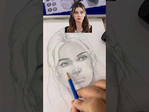 كيف تظلل الوجة بأقلام الرصاص الجزء 1   رسم